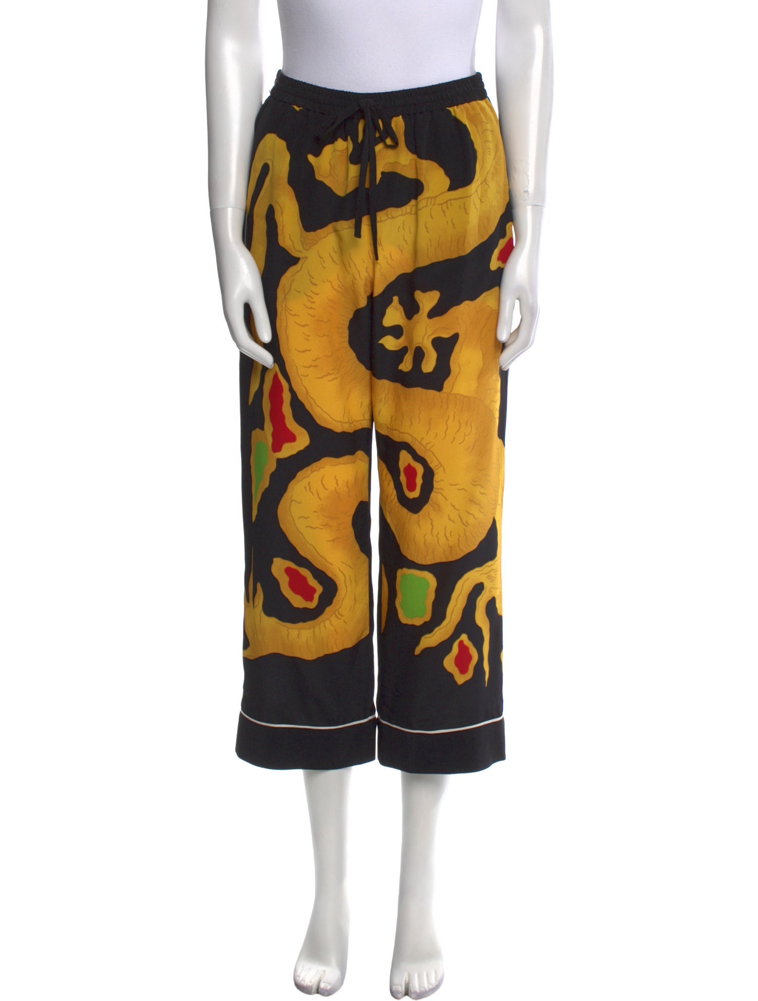Valentino Silk Wide Leg Pants